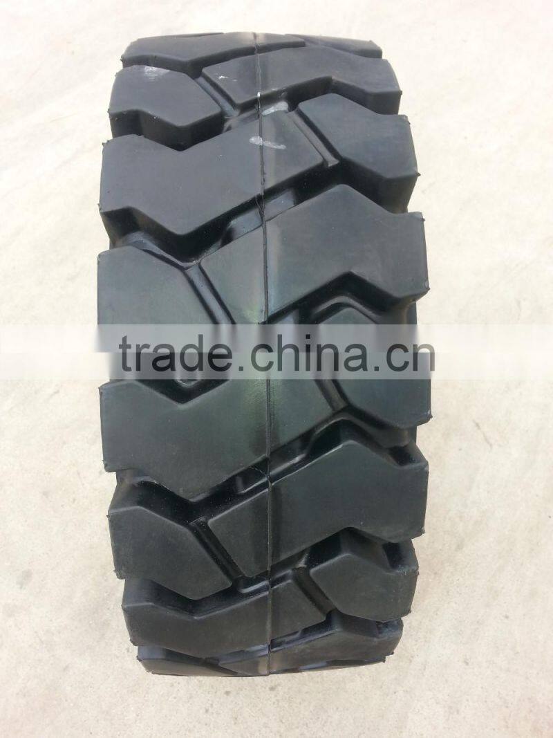 Toyota forklift 7.50-16 21x8-9 pneumatic shaped Solid cushion tires with holes