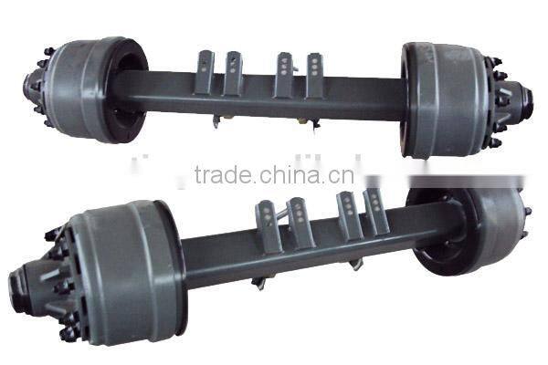 China top sale self steering low loader axles