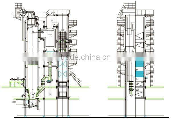 Circulating fluidized bed boiler bituminous coal/anthracite/lean coal/lignite/gangue/slime boiler