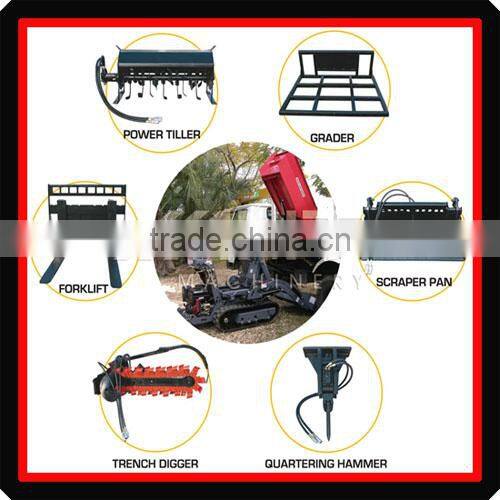 farm equipment hand barrow machine BY800 with front forklift& power barrow& muck truck& garden loader & crawler loader 800kgs