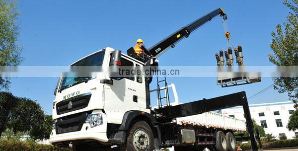 Promotion telescopic boom 5 ton truck mounted crane in Dubai
