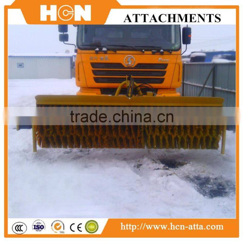 Hydraulically-driven Angle Broom Sweeper Attachments For Engineering Vehicle
