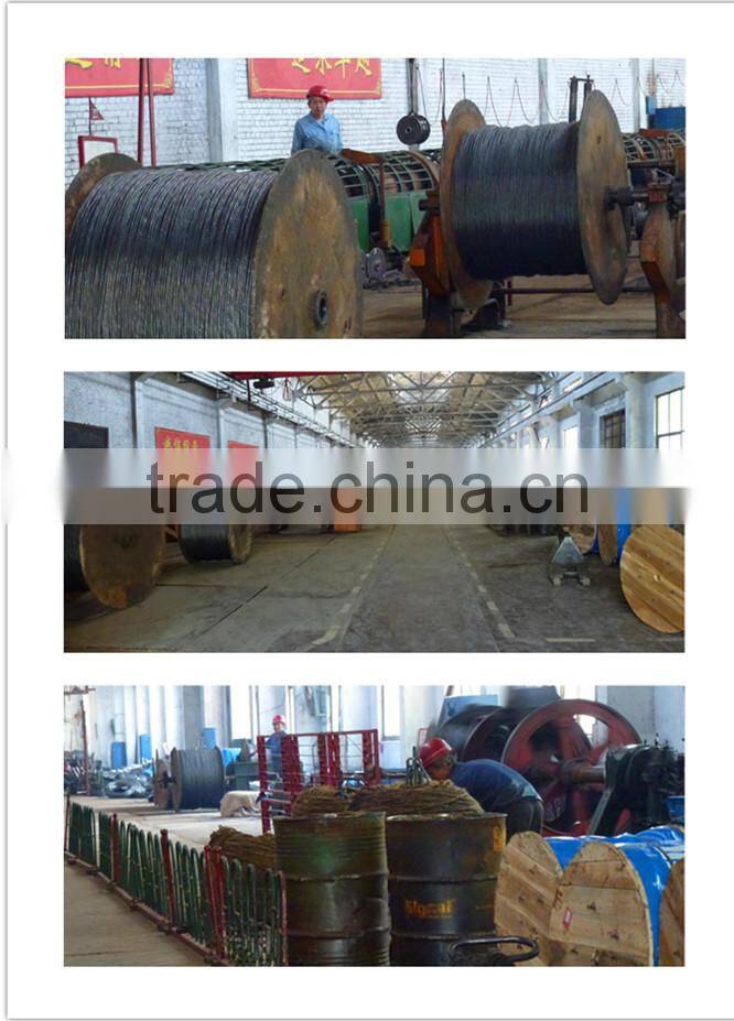 China 6x31WS ungalvanized steel wire rope