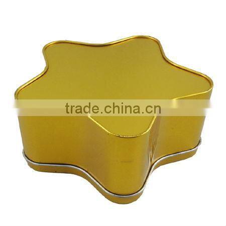 empty candy star tin box