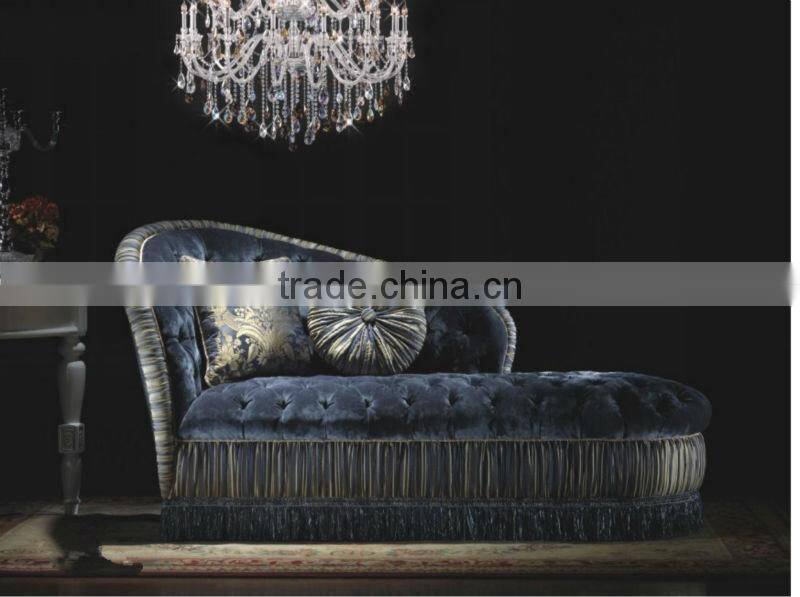Arabia Classic Chaise Longue/Relaxing Couch/Leisure Reclining Chair/Comfort Fabric Bench,Middle East Style Bedroom Furniture