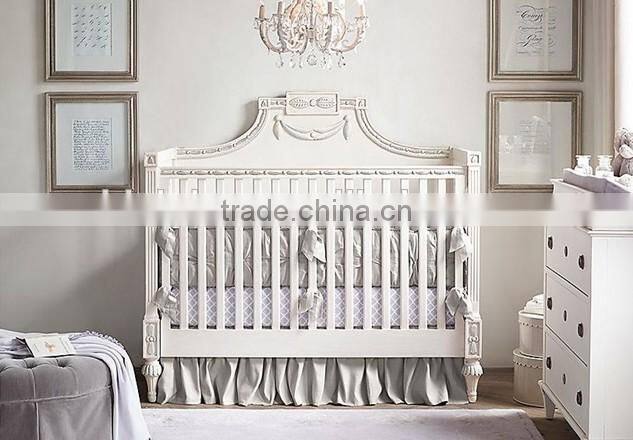 Princess White & Gold Painted Children's Dining Room Furniture, Victoria Style Solid Carved Baby Dinning Set