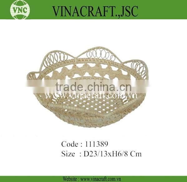 Cheap bamboo baskets weaving for home decor