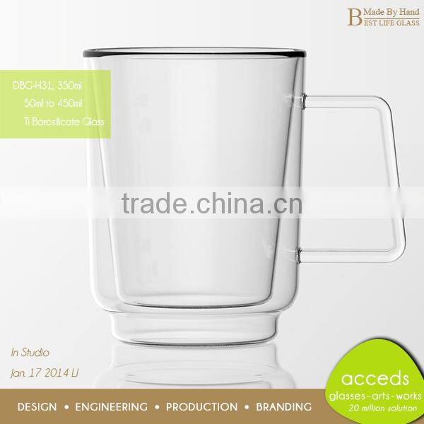 Interesting Christmas High Quality Handblown BPA Free Tea Cup