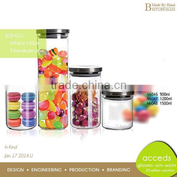Promotional New Design Glass Jar Set