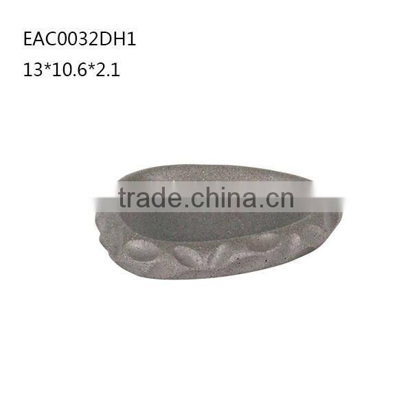 Debossing effect resin bathroom 3 pics accessories/sets from factory direct sale