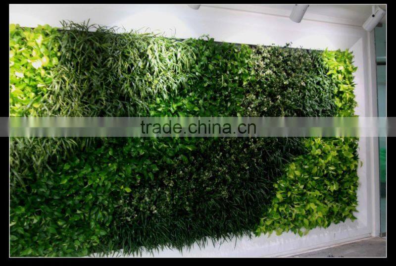 2015 best price artificial plant wall/artificial grass wall, artificial vertical plant for garden