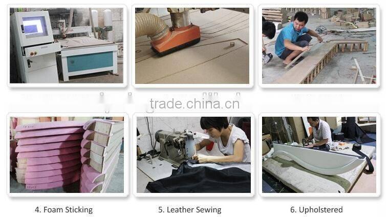 Hot selling soft modern leather bed with speaker