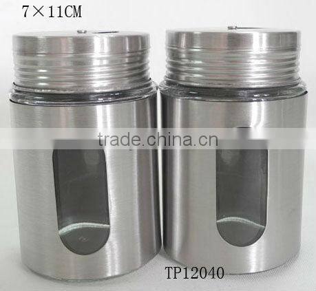 spraying plastic cylinder sleeves glass seasoning pots with double lid