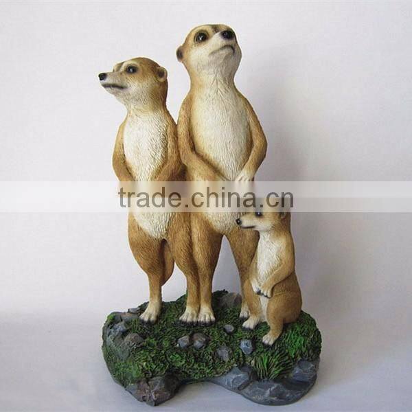 Custom resin naughty mongoose statue wholesale