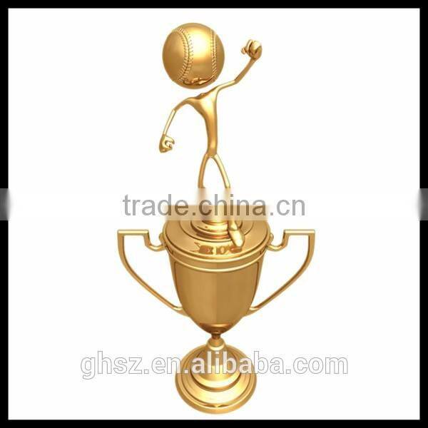 Custom volleyball competition trophy world cup soccer trophy cup