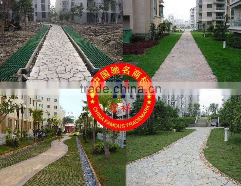 Grass paver with fire escape