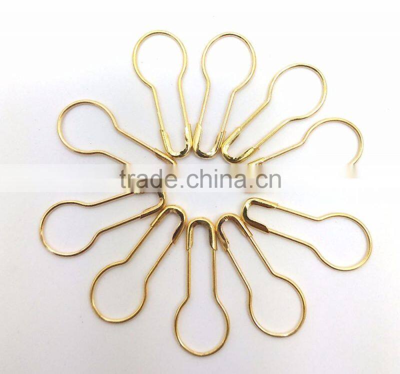 pear shape safety pin for hangtag