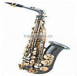 antique gold finish bass saxophone, Bb sax, professional saxophone