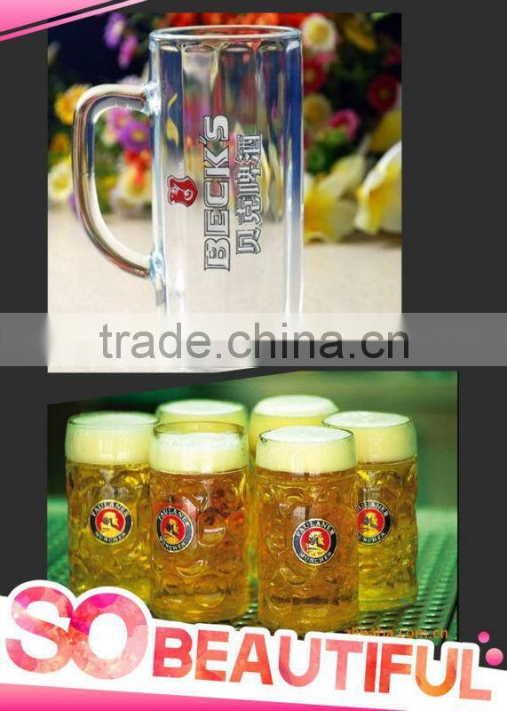 Flyers large glass beer mug