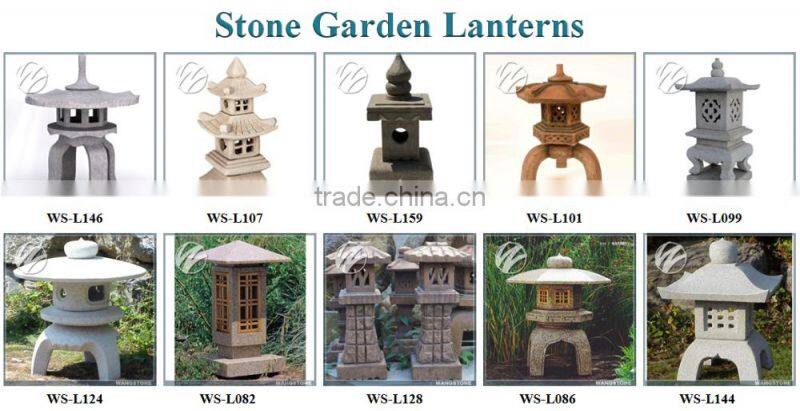 Japanese garden stone lanterns