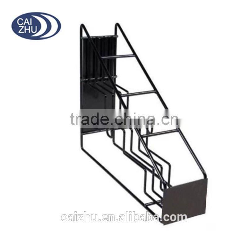 Black Durable Coatings Metal Wire 4 Bottles Display Rack Bar Stand Bottle holder