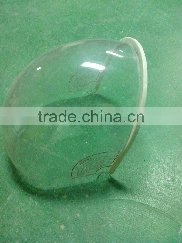 vacuum forming helmet shield of plastic
