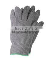 NMSAFETY 10 gauge natural cotton knitted gardening gloves pvc dotting gloves