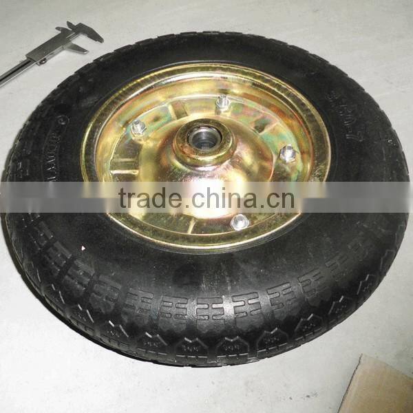 wheel size 3.50-7 Pneumatic rubber wheel air wheel 3.50-7/3.00-8