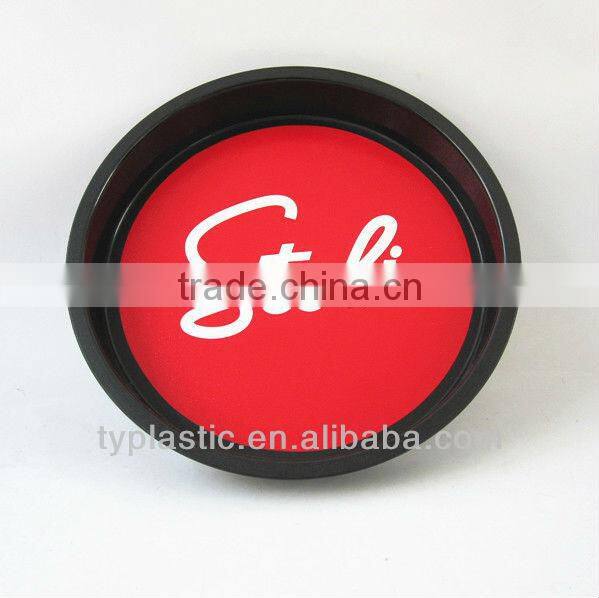 Antislip ps trays Plastic counter tray Black food tray