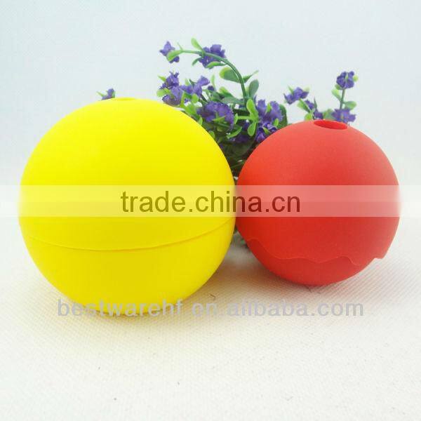 2014 Pop sell silicone ice ball trays, ice sphere molds