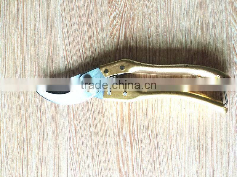 Copper plating handle pruning scissor