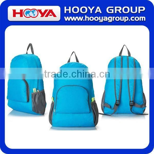 Big Capacity The Portable Zipper Soild Nylon Daily Travel Backpacks Shoulder Bags Folding Bag