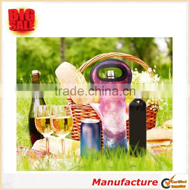 2017 Colorful Single Wine Cooler Wine Bottle Cooler Wine Cooler Bag