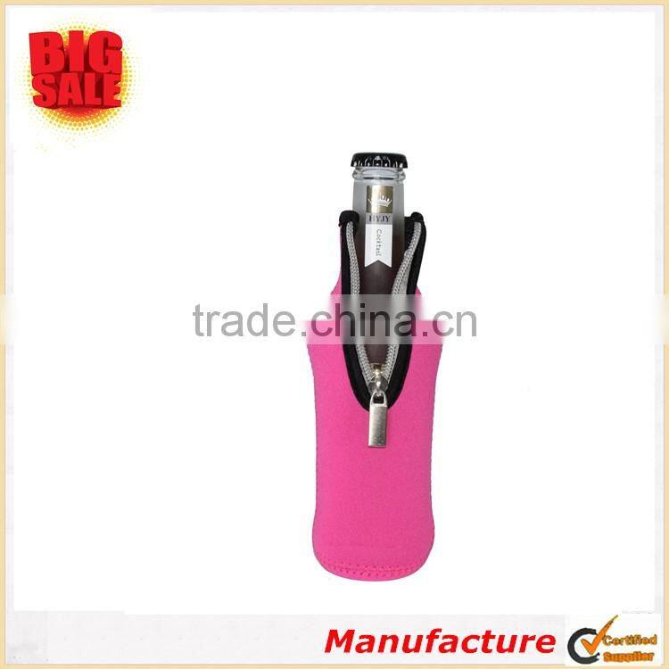 2018 World Cup Cheap Bottle Sleeve Neoprene Collapsible Zipper Bottle Multi-style Beer Cooler for Keep Beer Cider Water Cool