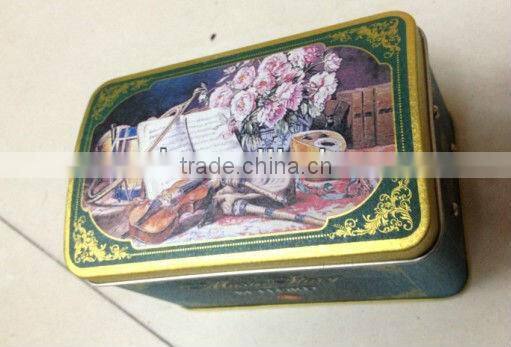 Christmas Metal Music Tin, Music Box