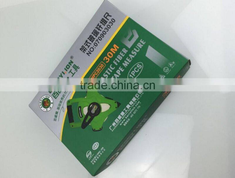 Berrylion High Accurately Measuring Tapes 50M TPR Plastic Fiber Measuring Tapes