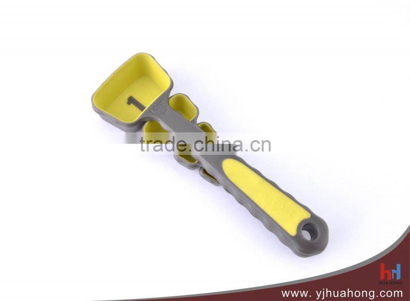 2014 new design high quality 4pcs plastic wholesale measuring spoons(HMT-11)