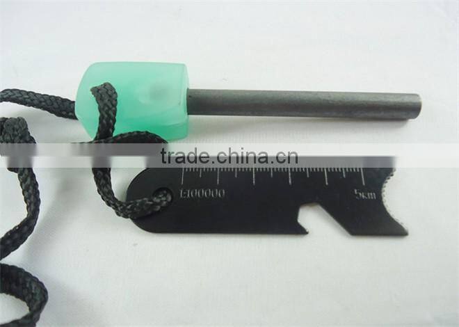 Luminous multifunction outdoor light-emitting large flint play poker fire starter