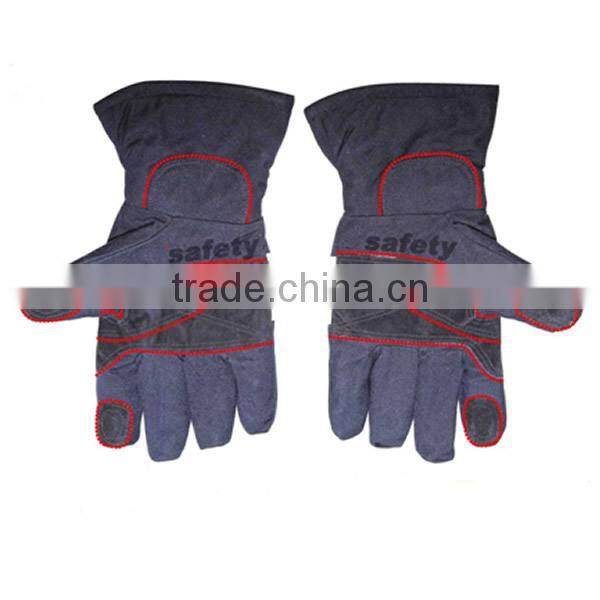 Navy blue fire retardant fabric new 02 type Cotton fabric fire fighting gloves