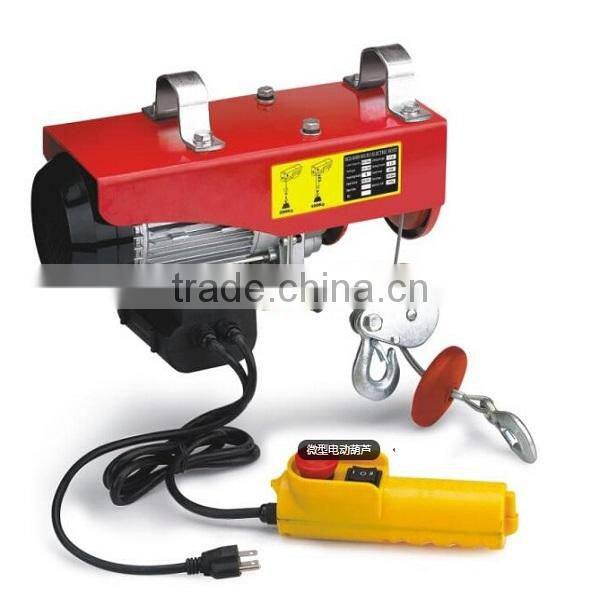 light duty materials electric chain hoist with trolley