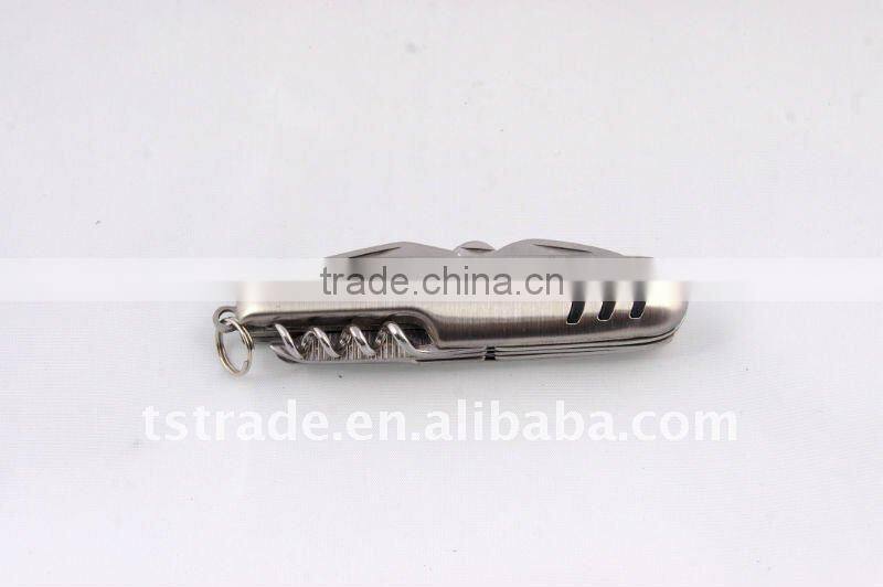 2014 Promotion mini multi function pocket LED gift tool knife K5007CG3-1