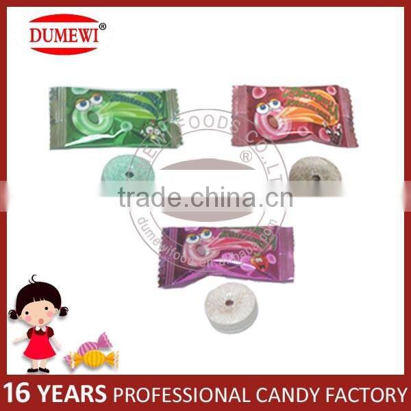 Multi Flavors Whistle Fruit Bubble Gum in Jar Package