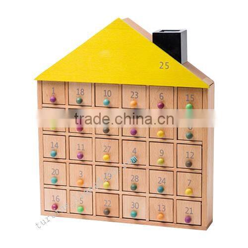 2016 Christmas advent calendar wooden box