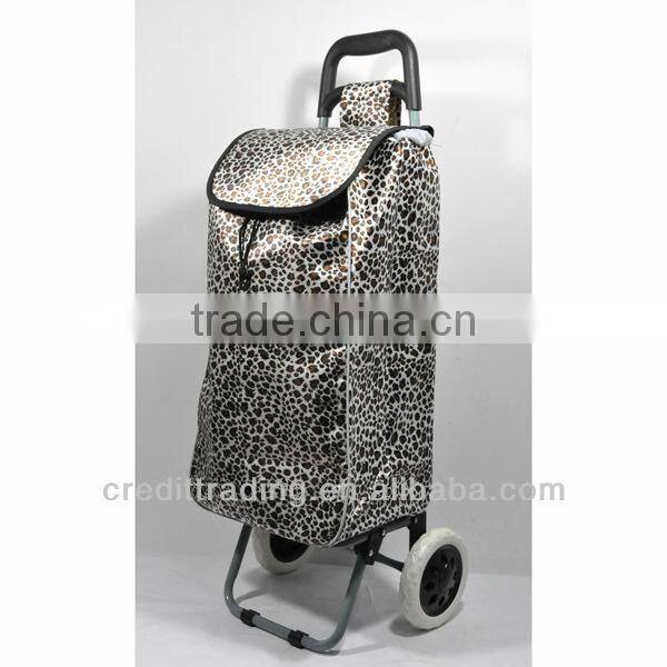 2013 Colorful Folding Shopping Trolley Bag with Wheels