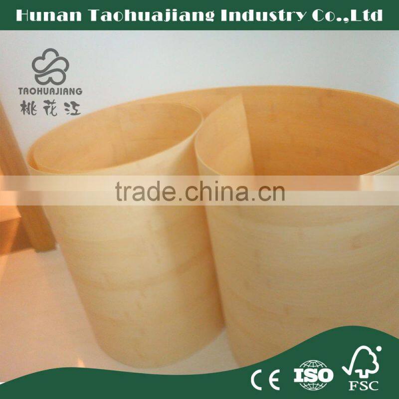 Eco-Friendly Bamboo Plywood Veneer For Furniture Decoration Nature Color