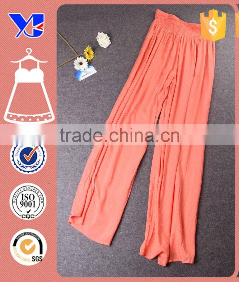 Palazzo Lounge High Waisted OEM Elegant Woman Summer Casual Llong Pants