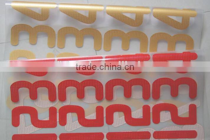 Directly factory custom cold peel plastisol heat transfer paper label for clothing