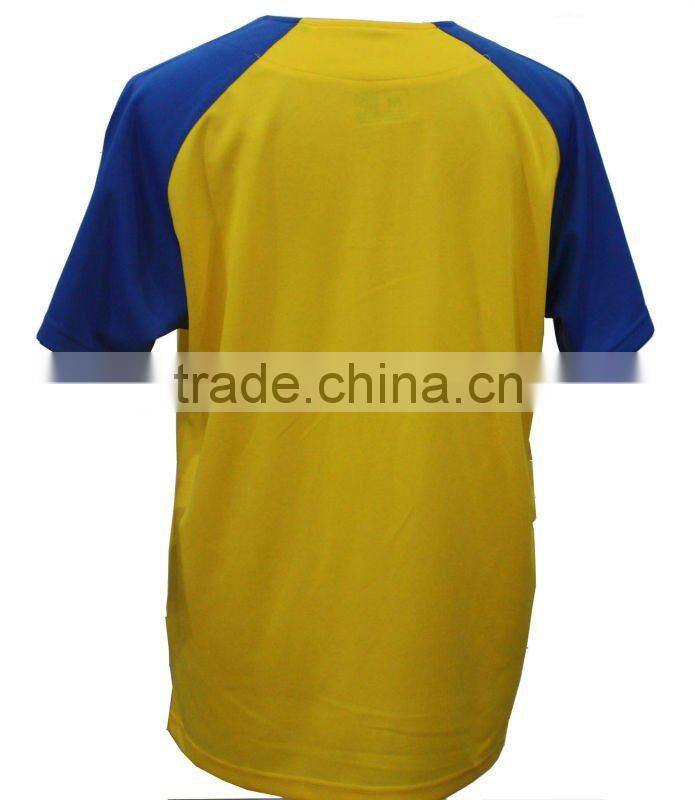 Yellow/royal football shirt for man