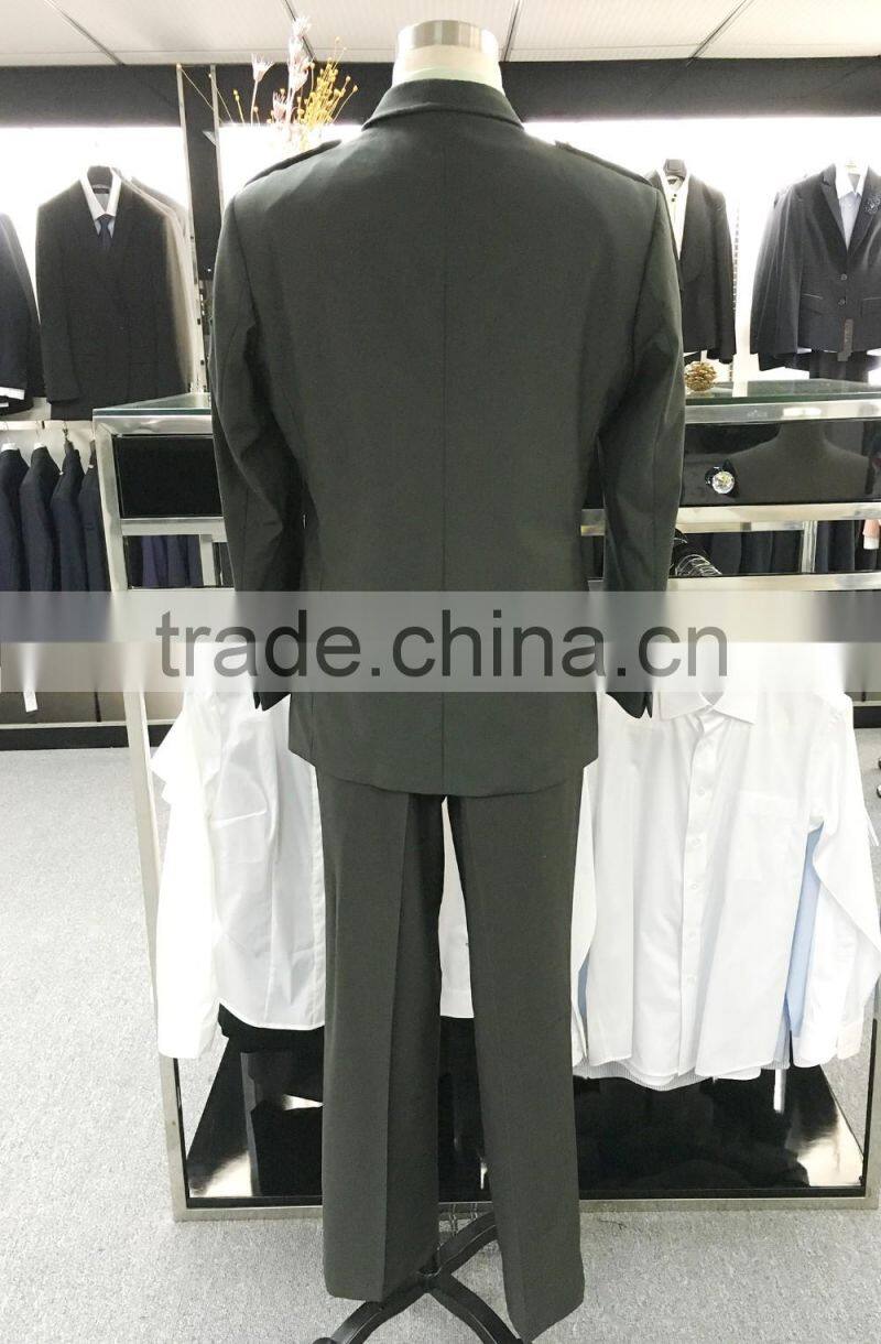 Stock men security suit uniform