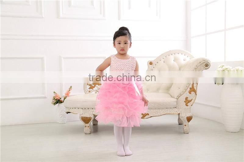 2017 hot sale kid floral dress Baby Girls Summer Dress